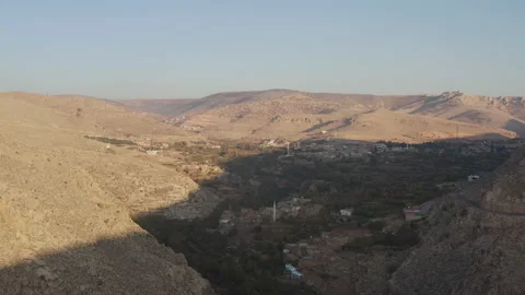 Drone video of a mountain landscape in the Middle East Stock Footage 150823680