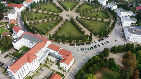 Drone video over Putbus Stock Footage 172427347