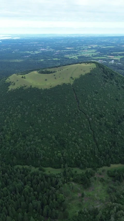 Drone video Puy de Come France europe Stock Footage 302734566