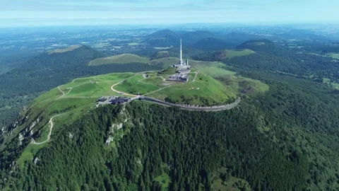 Drone video Puy de Dome France europe Stock Footage 302734906