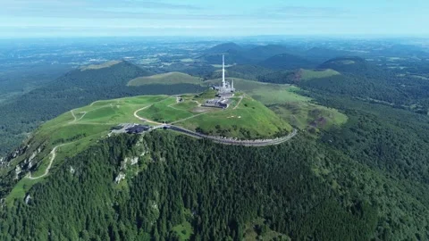 Drone video Puy de Dome France europe Stock Footage 302734919