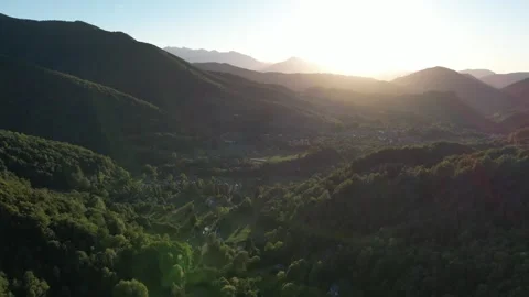 Drone video  in the Pyrenees Stock Footage 305267265