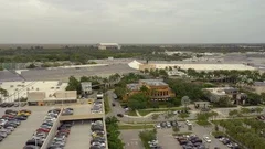 Aerial tour Sawgrass Mills Outlet Mall, Stock Video