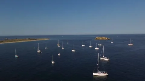 Drone video at sea Stock-Footage 336846266