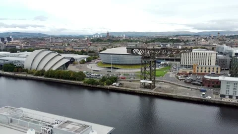 Drone Video - SEC Glasgow, COP26 Stock Footage 163665688
