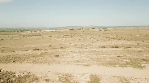 Drone Video. Straight forward fly-by. Desert rocky mountain landscape. Armenia. Stock Footage 251979143