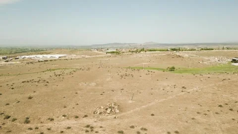 Drone Video. Straight forward fly-by. Desert rocky mountain landscape. Armenia. Stock Footage 251980703