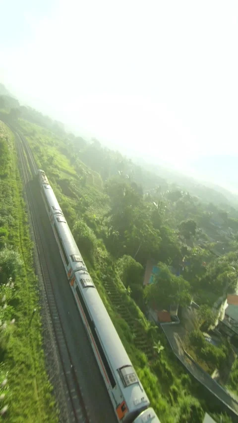 Drone video of train Video stock 291597046