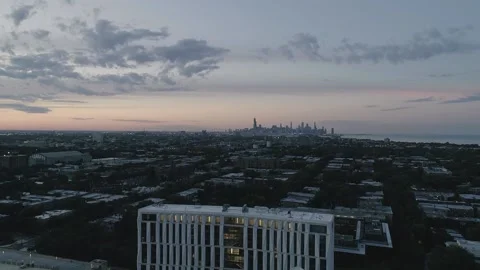 Drone Video Uinversity of Chicago Campus Stock Footage 135927170