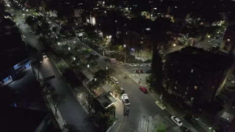 Drone video of a view of a middle-class suburban area with buildings in Mexico Vidéo 303134710