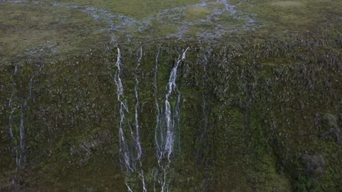 Drone Video of Waterfall Runoff near Angels Camp California Stock Footage