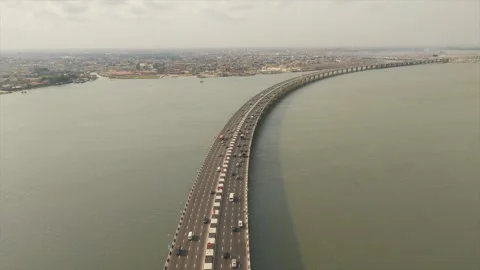 Drone View Of 3rd Mainland Bridge 3 Stock Footage 304647349