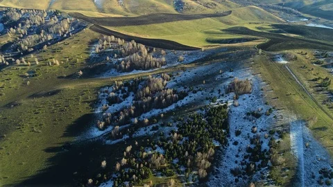 Drone view of autumn landscape Stock Footage 102250390