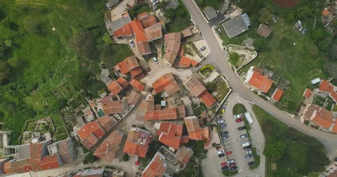 Drone view of Bale - Valle, Istria, Croatia Stock Footage 128998076