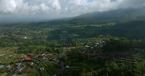 Drone View of Bali. Mountain winding road Vidéo 241885377