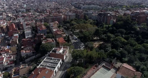 Drone view of Barcelona Video stock 98653946