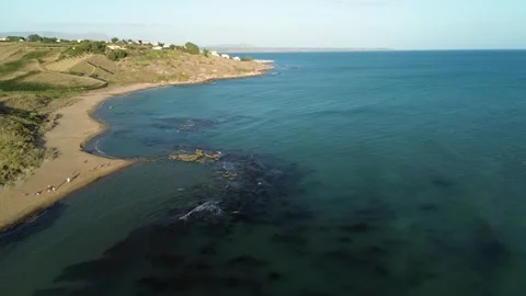 A drone view from the beach Vídeos de archivo 247743214