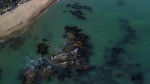 A drone view from the beach Vídeos de archivo 247743221