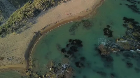 A drone view from the beach Vídeos de archivo 247743255