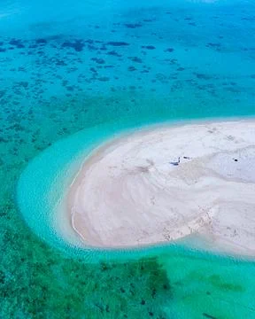 Drone view at the beach of Ko Lipe Stock Photos