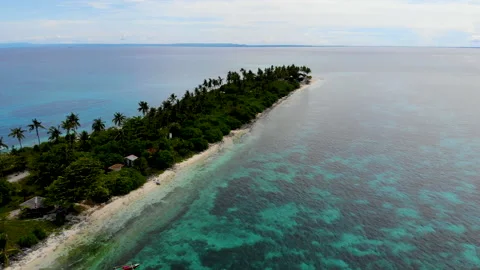 A drone view of the beautiful remote island of Kalanggaman in the Philippines. 動画素材 160133323