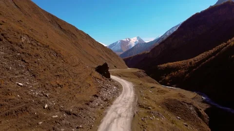 Drone view of beautiful scenic mountain valley landscape Stock Footage 224920819
