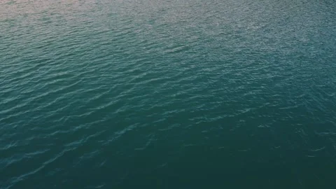 Drone view of beautiful seamless never ending footage while turquiose sea waves Stock Footage 204872988