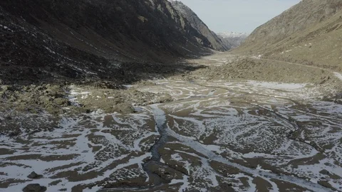 DRONE VIEW OF A BEAUTIFUL VALLEY Stock Footage 100871401