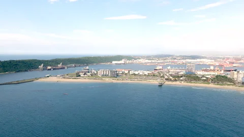 Drone view from the Bluff across the Golden Mile Stock Footage 340563548