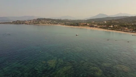 Drone view of a boat Stock Footage 115072990