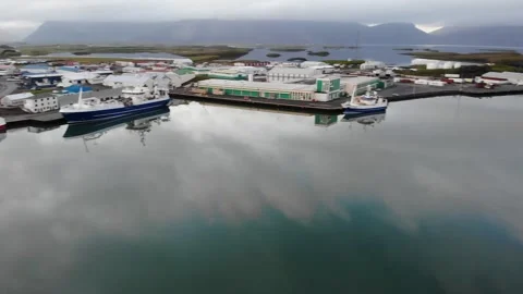 Drone View of Boats Docked in Harbor Stock Footage 149276734