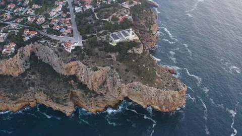 Drone view of Cabo La Nao in Spain. Stock Footage 133154498