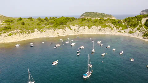 Drone view of Cape San Martin and seashore around, Spain. Stock Footage 293939637