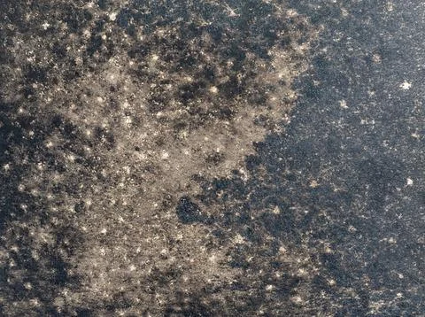 Drone view captures charred earth and scattered ash post-fire near Kuna, Idaho Stock Photos