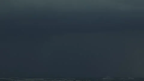 Drone view capturing heavy storm clouds. Stock Footage 342099955