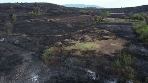 Drone view of cinematic climate change. Stock Footage 158901245