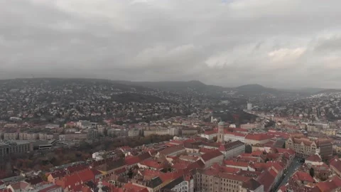 Drone view of the city of Budapest Stock Footage 148636467