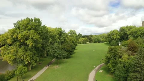 Drone view of city from the sky Stock Footage 212681953