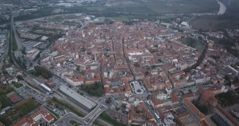 Drone View of the Cityscape from Above Stock Footage 346786742