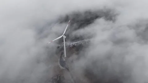 Drone View of Clean Energy Infrastructure in Yuexi Anhui China Stock Footage 341615948
