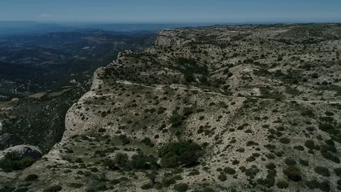 Drone view of cliffs on a sunny day Stock Footage 115947839