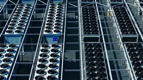 Drone View of Cloud Infrastructure in Latvia - Digital Sovereignty Data Center Stock Footage 340597211