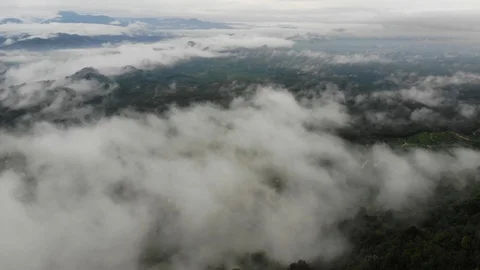 Drone view of cloudscape on the mountain. Stock Footage 103781200