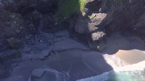 Drone view of the Cornwall Coast - England UK Vídeos de archivo 134970748