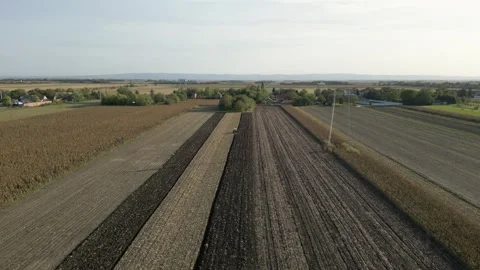 Drone view of crop fields 動画素材 287109050