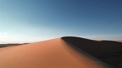 Drone View Of Desert Texture In Gobi Desert Mongolia Vídeos de archivo 332678991