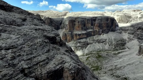 Drone view of dolomites with some clouds 스톡 동영상 263267838