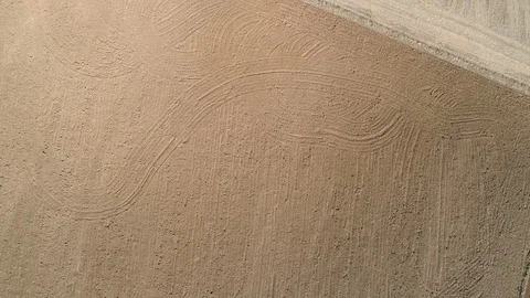 Drone view of dry fields in the desert-like Spain Stock Footage 112301210