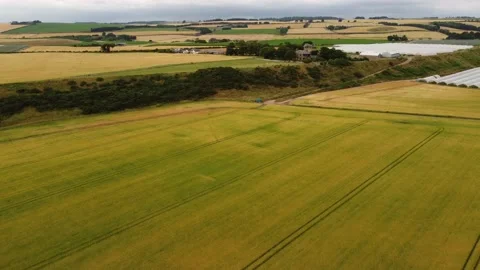 Drone view of the eastern Scottish countryside. Stock Footage 176961894