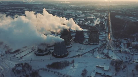 Drone view of environmental air pollution Stock Footage 108851387